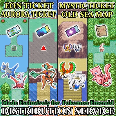 Pokemon Emerald Latios Latias Deoxys Ho-oh Lugia Mew Event Distribution Service - Image 1 of 4
