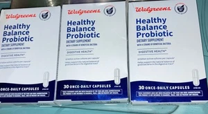 3  Walgreens Healthy Balance Probiotic Capsules 30 ct. (EXP 02/26) - Picture 1 of 5