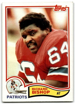 1982 Topps Richard Bishop New England Patriots #143 - Image 1 of 2