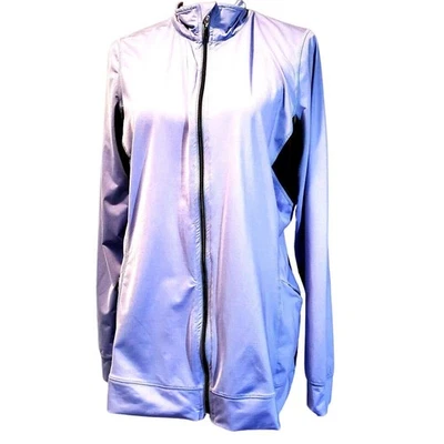 Chaqueta Jockey Azul Talla M Cremallera Frontal Ventilada Axilas Suave 3 Bolsillos Manga Larga Foto 1 de 4