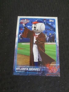 Tarjeta Jumbo 2015 Topps Opening Day Atlanta Braves Mascot 5x7 11/99 - Imagen 1 de 2