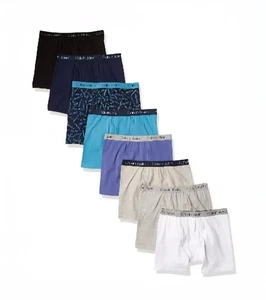 Nuevo CON ETIQUETAS CALVIN KLEIN 8 piezas BOXER BRIEF ROPA INTERIOR NIÑOS GRANDE 12/14 - Imagen 1 de 10