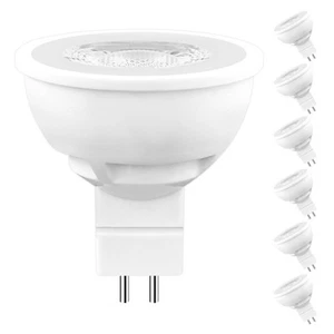 Luxrite MR16 LED Bulbs GU5.3 3500K 500LM 6.5W=50W 12V 6-Pack - Picture 1 of 7