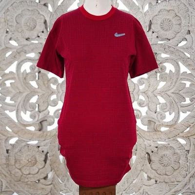 Nike образец женщин красный сетки эластичной футболка платье M редкая прототип - Изображение 1 из 4