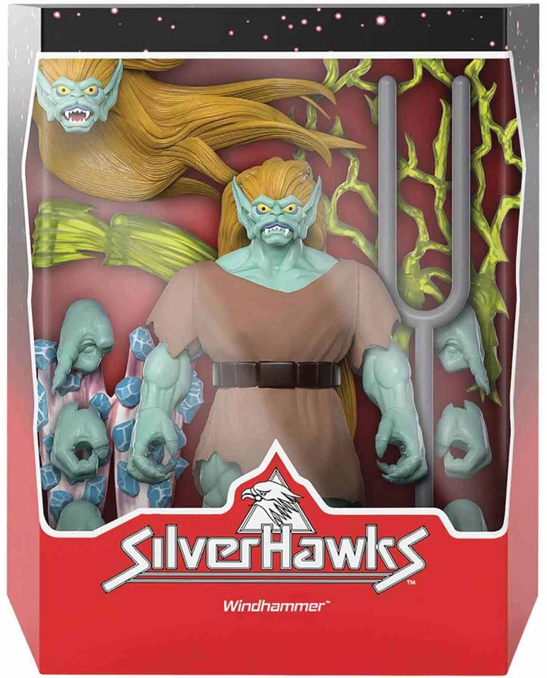 SILVERHAWKS ULTIMATES W2 WINDHAMMER FIGURE SUPER7- NRFB