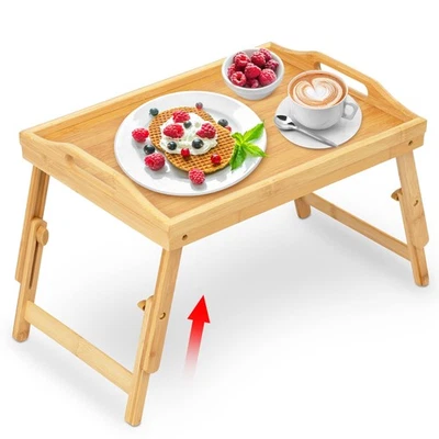 Bandeja de cama de desayuno para comer - Mesa de comida elevada de hasta 9,5" en sofá de regazo - Anuncio... Foto 1 de 4