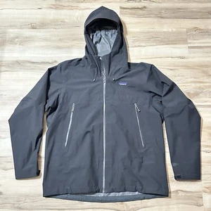 Patagonia Men's Cloud Ridge Jacket Waterproof H2NO Zip Raincoat Size Large Blue - Picture 1 of 7