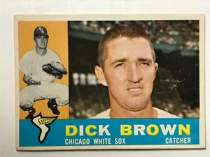 1960 Topps Baseball Card #256 Dick Brown - Chicago White Sox EX - Picture 1 of 2