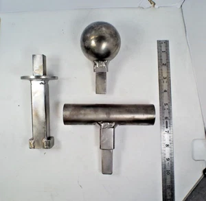 BLACKSMITH ANVIL 3/4" HARDY HOLE METAL FORMING DIE SET, 3" CHROM BALL. & 5" EXT - Picture 1 of 7