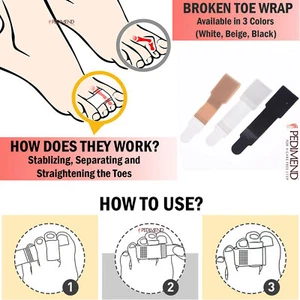 Pedimend™ Hammer Toe Wraps for Overlapping Toes, Broken Toes & Crooked Toes - UK - Picture 1 of 10