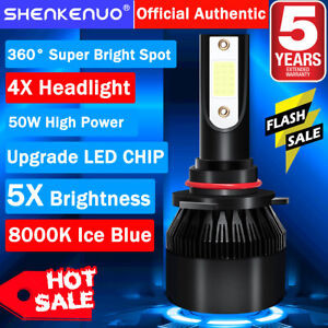 For Chrysler 300M 1998-2004 - 4X 9005 9006 LED Headlight Bulbs High Low Beam C9L