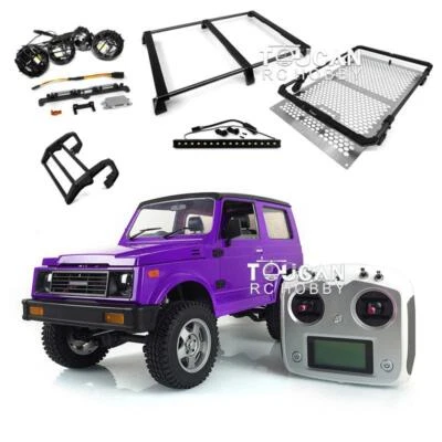 Capo 1:6 4*4 Assembled Painted Purple RC SIXER1 Crawler Car Steering Roof Light - Image 1 of 4