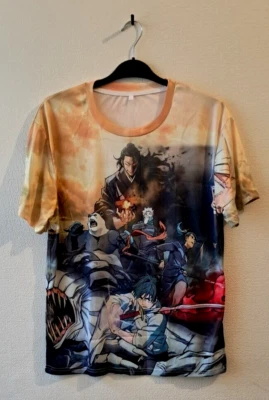 JUJUTSU KAISEN MANGA ANIME INSPIRED 3D PRINTED T-SHIRT SIZE LARGE - Image 1 of 2