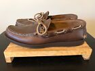 Men's Rancourt Gilman Camp Moc Brown Leather Shoes-6.5D-Made In Usa