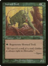 FOIL Horned Troll | MtG Magic Mercadian Masques | English | Near Mint