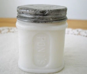 Barattolo panna fredda vintage in vetro latte PONDS con coperchio ~  - Foto 1 di 8