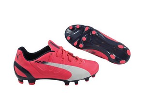 puma pink blue football boots
