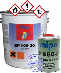 MIPA 2K-Epoxy-Grundierung RAL Wunschfarbton, 5kg + 1 Ltr. Härter EP950-25 - Bild 1 von 1