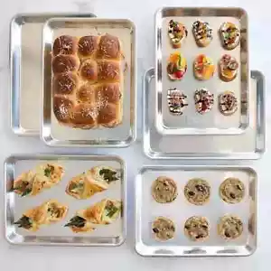 Nordic Ware Naturals Silberviertel Blattpfannen, 6er-Pack - Bild 1 von 5