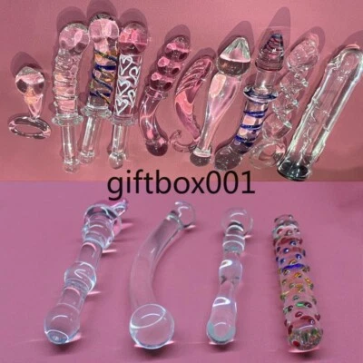 15 Types Sex Toys Anal Dildo Butt Plug Glass G Spot Wand Women Massager Vagina - Image 1 of 4