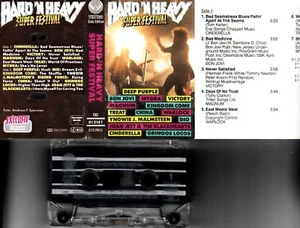 V.A.- Hard 'n Heavy Super Festival Deep Purple,Cinderella📼 MC Vertigo Rec. 1989 - Picture 1 of 2