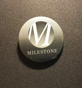 Milestone, Church Non DemoniatIonal Original Vintage Pinback Button 1". - Picture 1 of 3