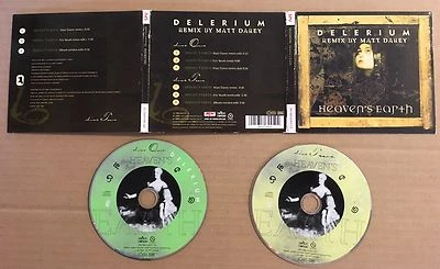 DELERIUM Heaven’s Earth 6TRX w/ RARE REMIXES 2 CD Single MATT DAREY Lost Tribe Foto 1 de 2