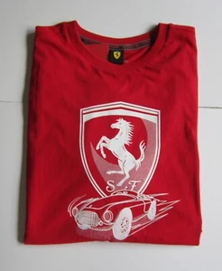 Men's Puma Ferrari Scuderia Big Shield Graphic T-Shirt Red Size M XL XXL NWT - Picture 1 of 1