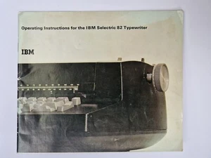 Instrucciones de funcionamiento IBM para la máquina de escribir Selectric 82 años 70, inglés - Imagen 1 de 6