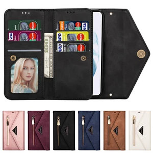 For Samsung Galaxy S25 Ultra Crossbody Card Slot Zipper Wallet Case Stand Cover - Picture 1 of 64