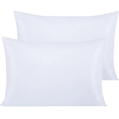 100% Egyptian Cotton Pillowcase Pillow Case Set of 2 Envelope Closure Pillowcase - Image 1 of 4