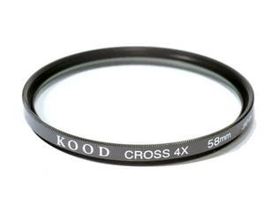 58mm Star 4 Filter Made in Japan 4 Point 4PT High Quality Glass Kood - Picture 1 of 1