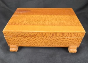 Trinket/Jewelry Box made of Burl Wood, Beautiful Wood Grain Pattern - Picture 1 of 11