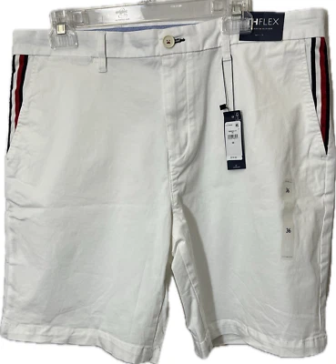 Tommy Hilfiger TH Flex Mens White Shorts Size 36W - Image 1 of 4
