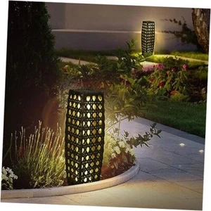 Solar Powered Outdoor Floor, 2 Piece Solar Outdoor Floor Lamps, 2-Piece-FULL - Picture 1 of 8