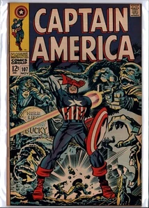Captain America #107 Hitler Cover ROTER TOTENKOPF Jack Kirby (1968) Marvel Sehr guter Zustand (7,0) - Bild 1 von 1