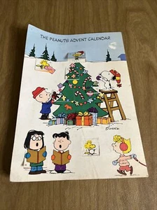 Vtg Hallmark The Peanuts Advent Calendar Lift The Flap Christmas Scene - Picture 1 of 9