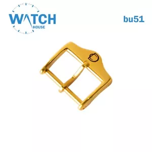 Christina Dior Swiss Buckle For Leather Band 16 mm Gold Color #bu51# - Imagen 1 de 4