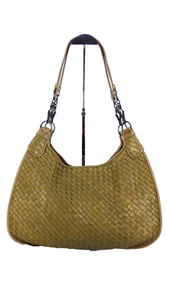 Bottega Veneta Bag Hobo Tote Intrecciato Large Vintage 2007 Green Taupe Slouchy - Picture 1 of 12