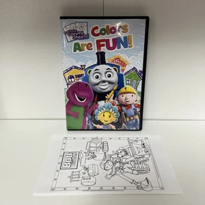 ¡Los colores son divertidos! DVD+Insertar Papel Buen Estado DVD Barney, Thomas & Friends - Imagen 1 de 12