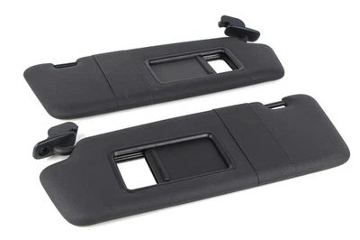 8E0857551 Original Audi A4 B6 B7 8E Sonnenblende mit Spiegel Soul Schwarz Set - Bild 1 von 4