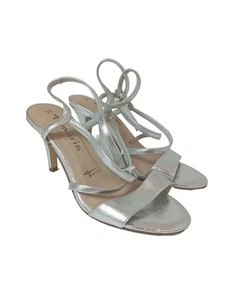 TAMARIS Tacones de tiras Mujeres Talla EU 38 color plata elegante - Imagen 1 de 5