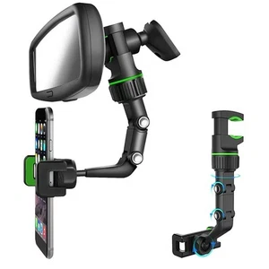 360° drehbarer Rückspiegel Handyhalter - Einziehbare Auto Handyhalterung für... - Bild 1 von 19
