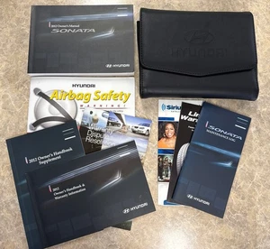2012 Hyundai Sonata Owners Manual Set With Case OEM OM02223 - Picture 1 of 6