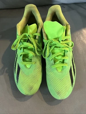 Botines de fútbol Adidas X Speed Portal 4 talla 6 1/2 verde neón ~ 22/03 Foto 1 de 4