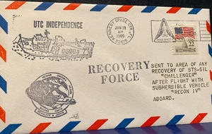 Shuttle STS-51L Challenger Disaster UTC INDEPENDENCE+ RECON IV TO RECOVERY AREA - Picture 1 of 4