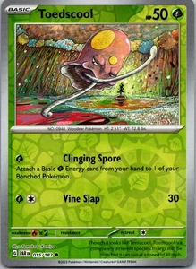 Toedscool Reverse Holo Common SV04: Paradox Rift 015/182 NM - Picture 1 of 2