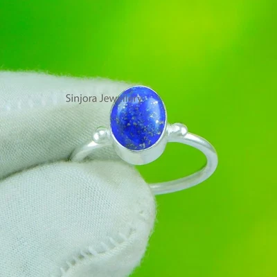 Anello regalo fatto a mano in argento sterling 925 con pietra preziosa... - Immagine 1 di 4