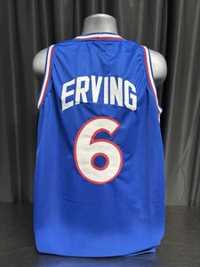 Individuelles unsigniertes Julius Erving blaues Trikot XL - Bild 1 von 1