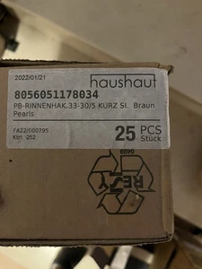 Rinneisen Rinnenhalter Braun Haushaut Rinnenhaken 6 Teilig 17 Stück - Bild 1 von 4